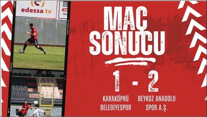 Karaköprü Belediyespor Evinde Beykoz A.Ş.'ye Mağlup Oldu: 1-2