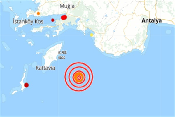 Akdeniz'de deprem