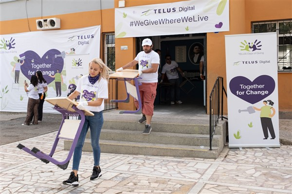 Çamönü Naile Karadeniz İlköğretim Okulu, TELUS Digital Türkiye ekibi tarafından yenilendi