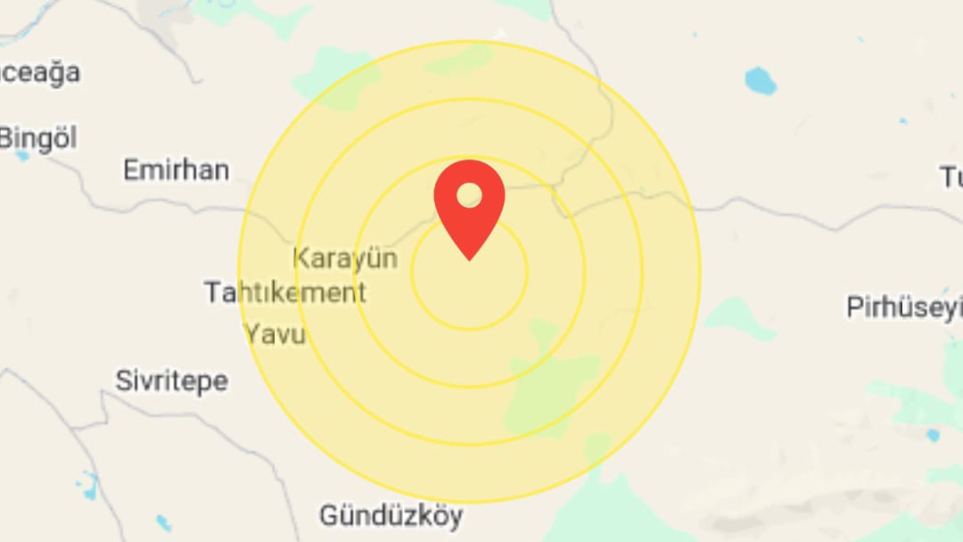 Sivas'ta 4.7 büyüklüğünde deprem meydana geldi