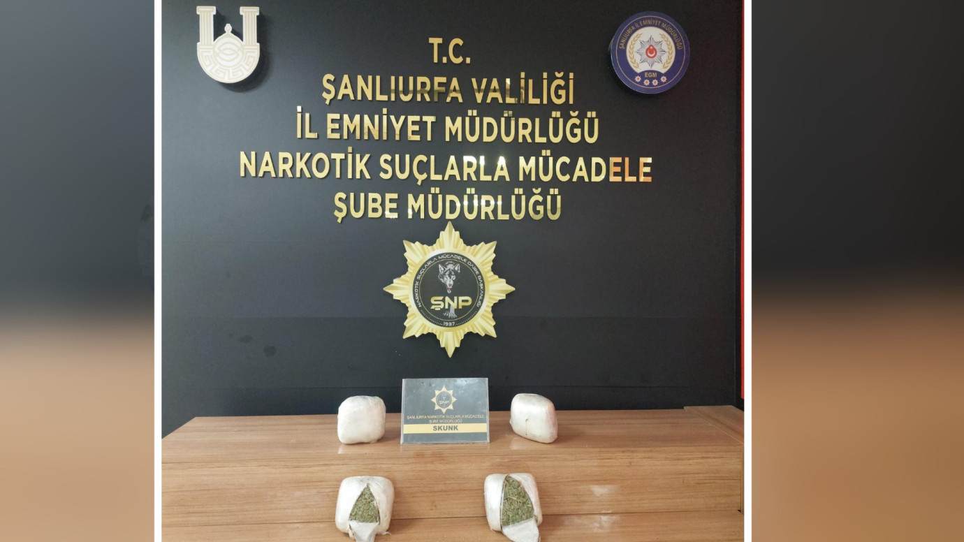 Şanlıurfa’da 2 Kilo 550 gram Skunk Ele Geçirildi