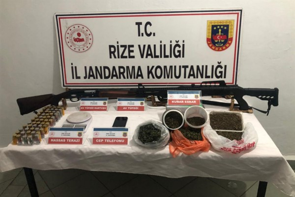 Rize'de kaçakçılık ve uyuşturucu operasyonlarında 32 şüpheli yakalandı