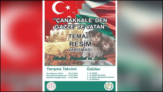 Şanlıurfa'da 'Çanakkale'den Gazze'ye Vatan' Temalı Resim Yarışması Başlıyor