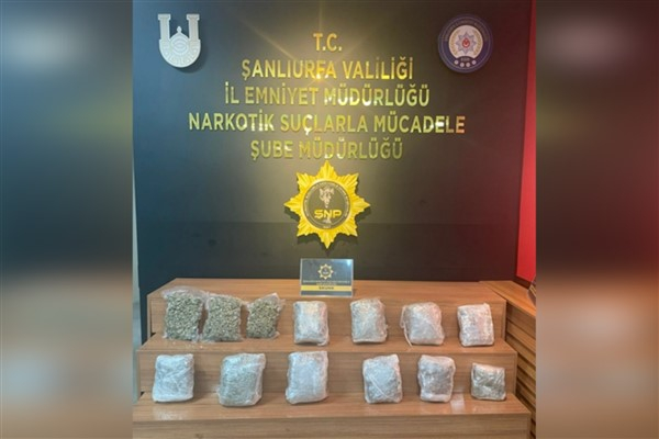 Şanlıurfa'da 11 kilo 750 gram uyuşturucu ele geçirildi