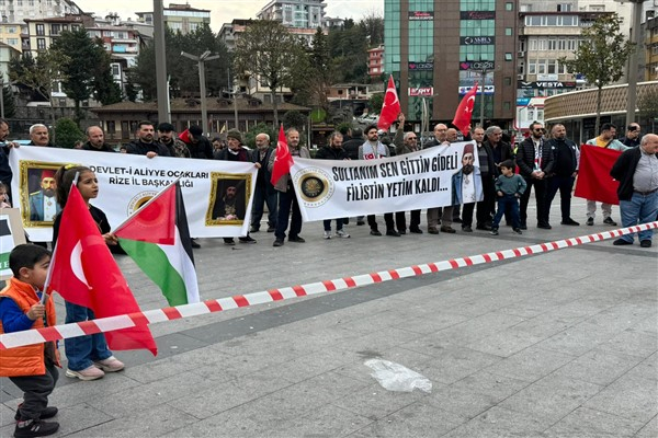 Dr. Sağlam'dan Rize'de İsrail protestosu