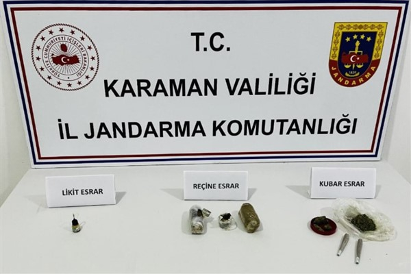 Karaman’da uyuşturucu operasyonu