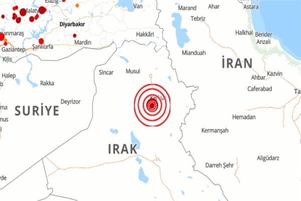 Irak'ta 4.7 büyüklüğünde deprem