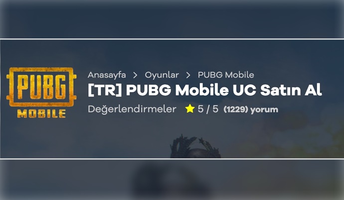 Pubg Mobile UC Satın Alma Web Sitesi