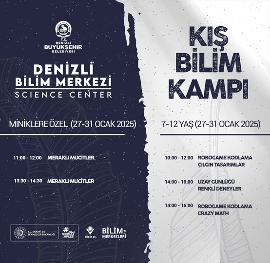 Denizli Bilim Merkezi'nde Kış Bilim Kampı Başlıyor!