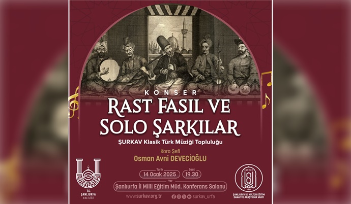 ŞURKAV Türk Sanat Müziği Konseri Düzenliyor