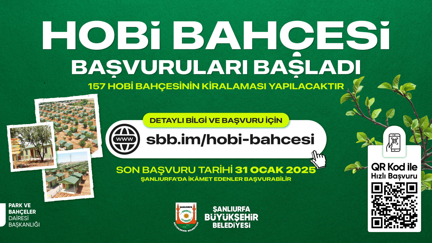 HOBİ BAHÇESİ KİRALAMA BAŞVURULARI BAŞLADI 