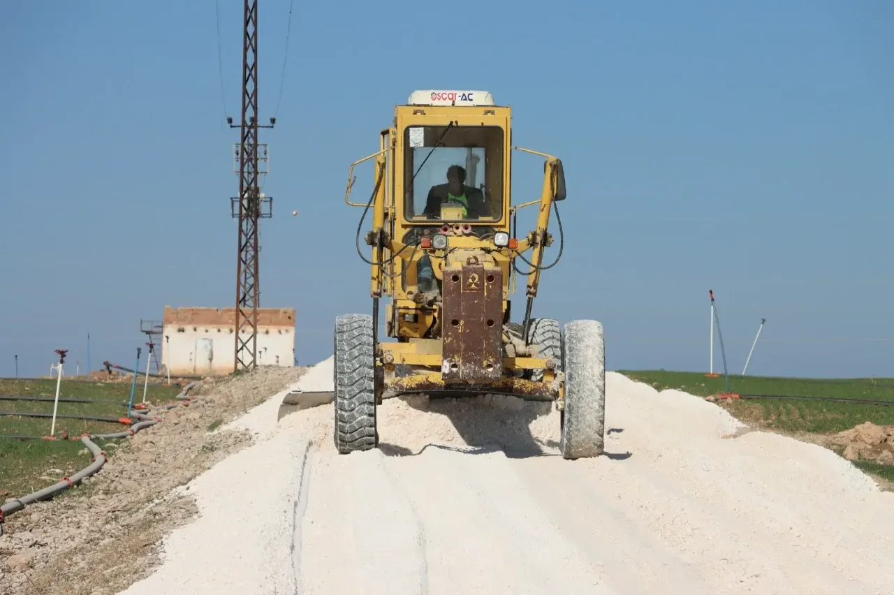 Ceylanpınar 'da yol genişletme çalışmaları sürüyor-(VİDEO)