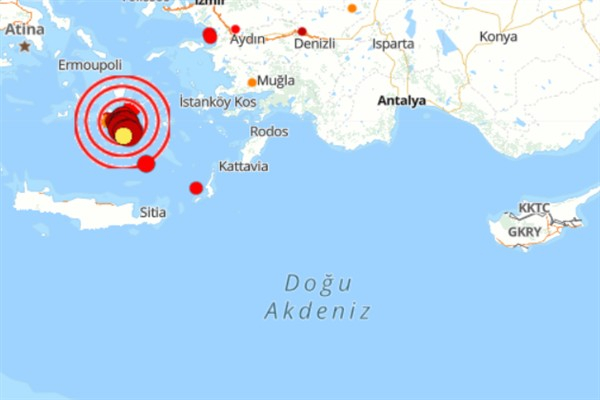 Akdeniz’de deprem