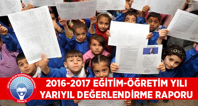 2016-2017 Eğitim Öğretim Yılının Değerlendirilmesi