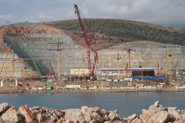 Akkuyu NGS sahasında 1’inci ünitenin pompa istasyonunun temeli inşa ediliyor