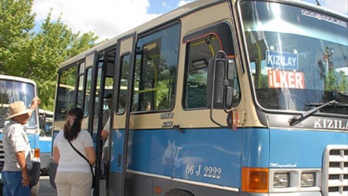 Ankara’da otobüs ve minibüs şoförleri kontak kapattı