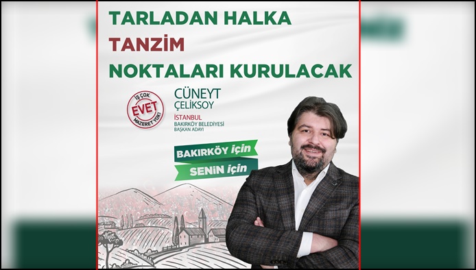 Bakırköy Belediye Başkan Adayı Cüneyt Çeliksoy oldu!