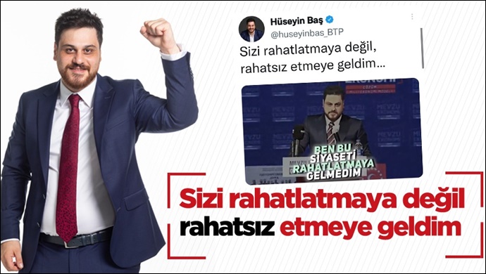 “Ben bu siyaseti rahatsız etmeye geldim”