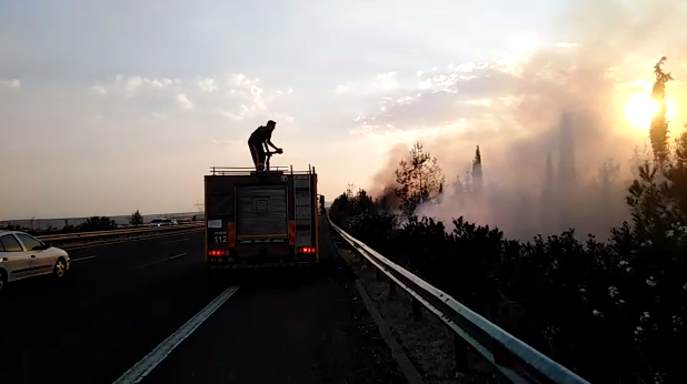 Birecik’te ormanlık alanda yangın! Facia son anda önlendi-(VİDEO)