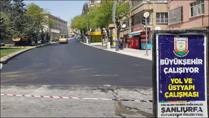 Büyükşehir kısıtlamayı fırsata çevirdi, Açıksu bağlantı Yolları asfaltı yenilendi