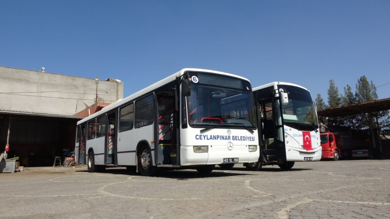 Ceylanpınar Belediyesi ücretsiz toplu taşıma hizmeti vermeye başladı