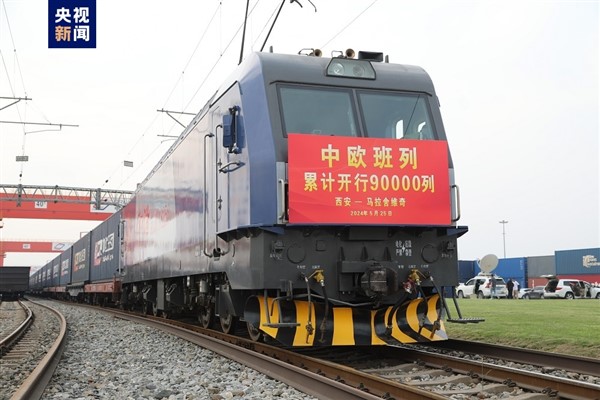 Çin-Avrupa kargo treni seferlerinin sayısı 90 bini aştı