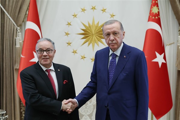 Cumhurbaşkanı Erdoğan, Cezayir’in Ankara Büyükelçisi Belani’yi kabul etti