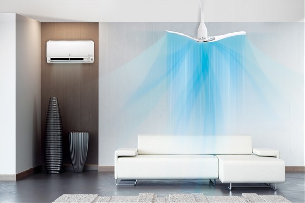 Daha fazla serinlik için klima ve CeilingFan birlikteliği