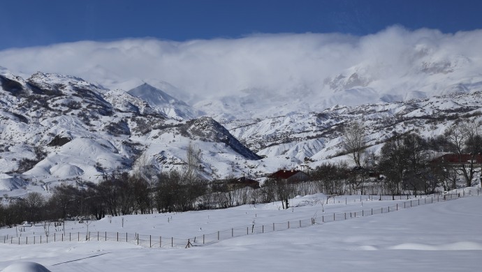 Dersim’de kar manzaraları