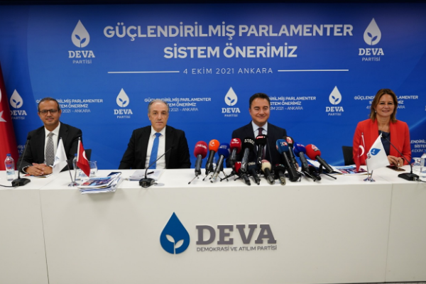 DEVA Partisi’nden ‘güçlendirilmiş parlamenter sistem’ önerisi 