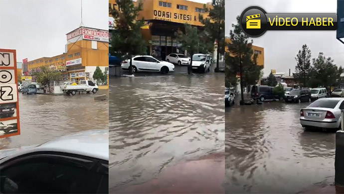 Evren Sanayi Sitesi göle döndü! Araçlar su içinde yüzdü