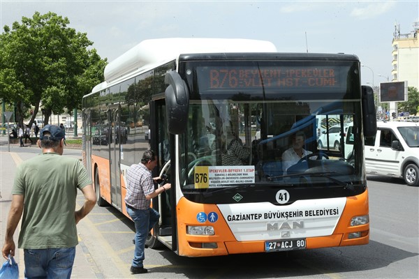 Gaziantep'te 15 Temmuz’da toplu ulaşım ücretsiz olacak 