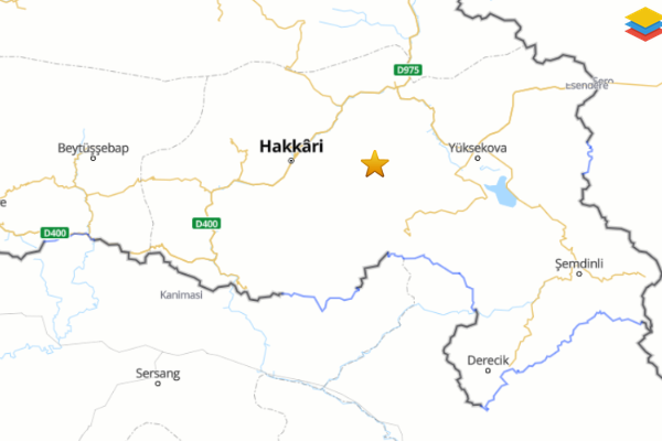 Hakkari'de 4.5 büyüklüğünde deprem