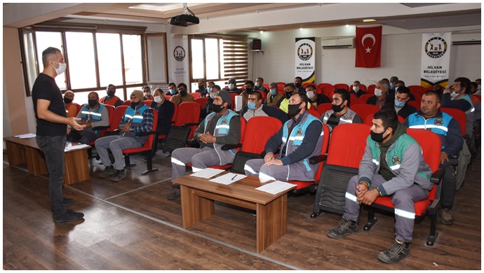 Hilvan’da Belediye personellerine iş güvenliği semineri düzenlendi