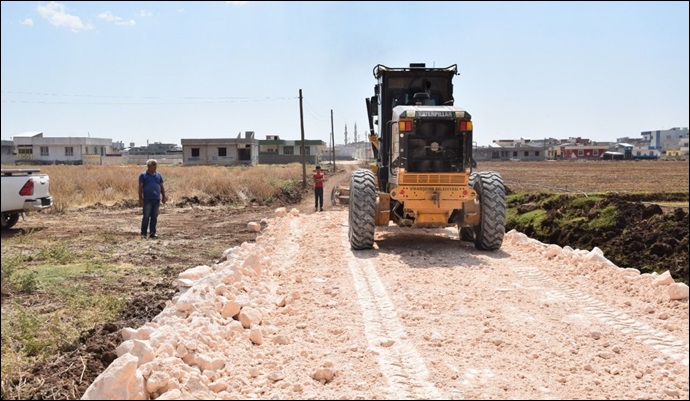 Hürriyet Mahallesi’nde stabilize yol çalışması