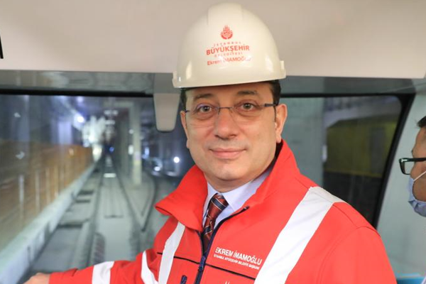 İmamoğlu, Dudullu-Bostancı metro hattında test sürüşü gerçekleştirdi