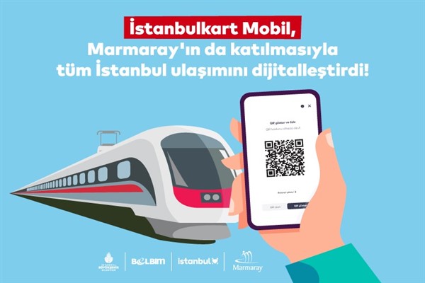 İstanbulkart Mobil QR kodu Marmaray’da da kullanılabilecek