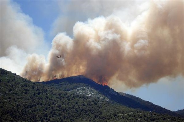 İzmir'in Menderes ilçesindeki orman yangını kontrol altına alındı