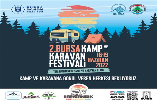 Kamp ve karavan tutkunları Bursa’da buluşuyor