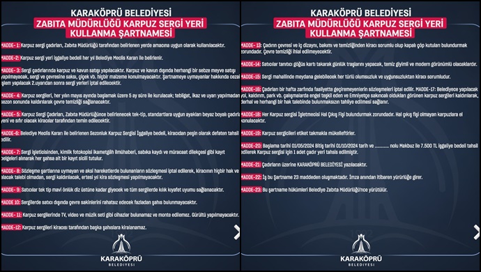 Karaköprü’de Karpuz Sergilerine Yeni Düzenleme