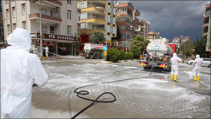 Karaköprü’de Koronavirüs Tedbirleri En Üst Seviyeye Çıkarıldı-(VİDEO)