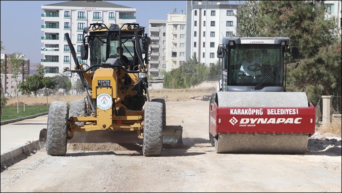 Karaköprü’de Yol Ağı Genişliyor-(VİDEO)