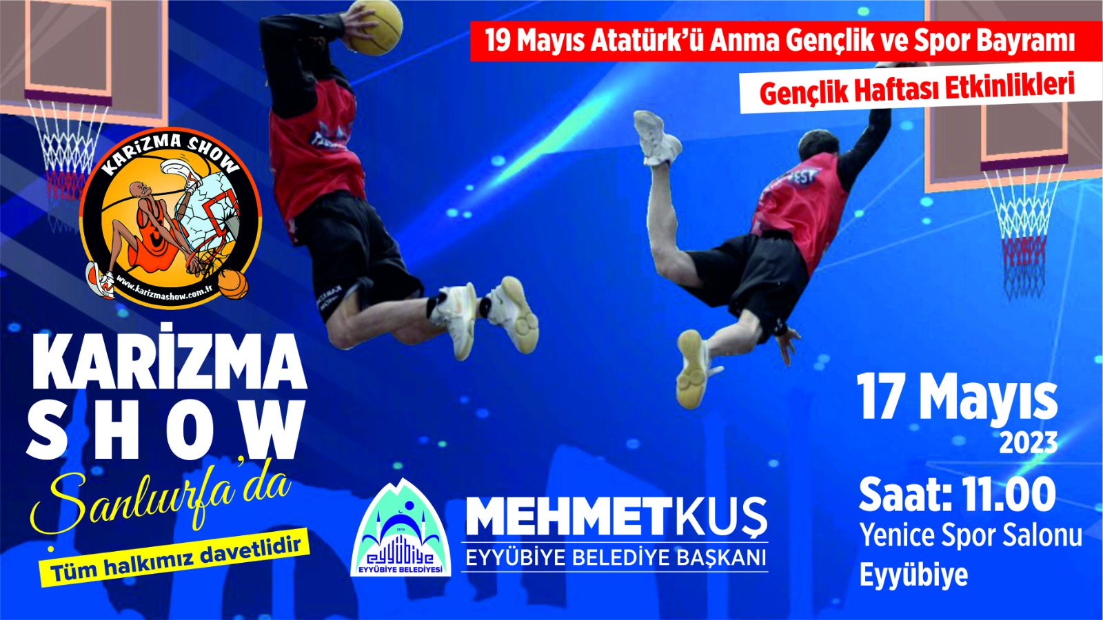 Karizma Show ekibi Eyyübiye’de gençlerle buluşuyor