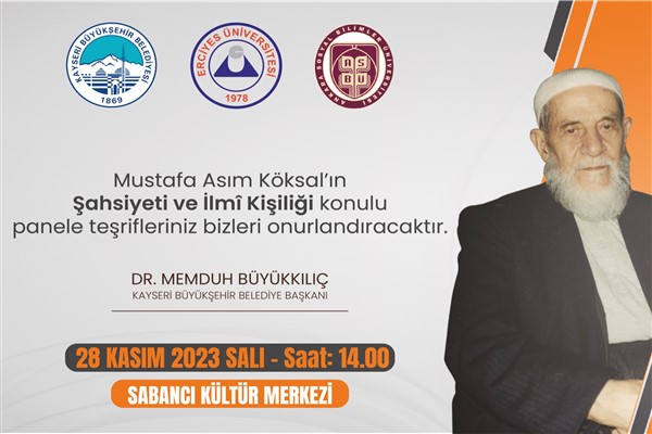 Kayseri'de Mustafa Asım Köksal'ı anma paneli düzenleniyor