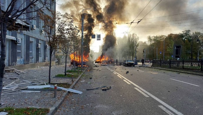 Kiev'de art arda patlamalar