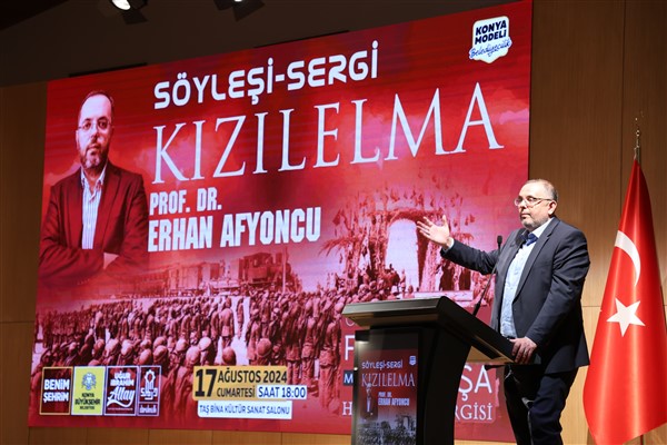 Konya Büyükşehir Taş Bina’da “Kızılelma” söyleşisi yapıldı