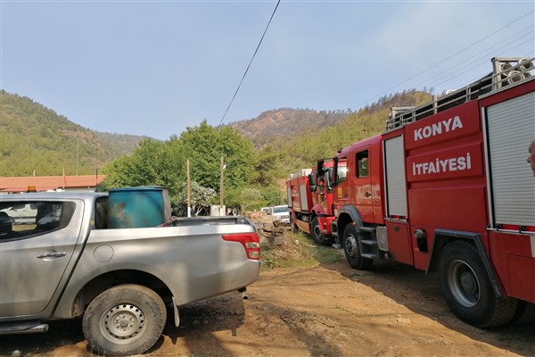 Konya'dan Marmaris'teki yangının söndürülmesine destek