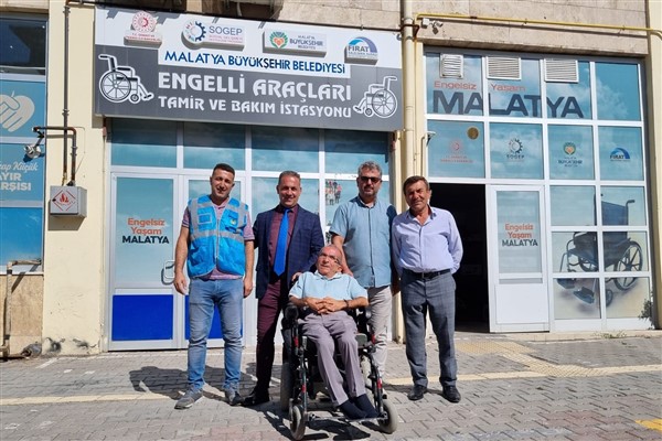 Malatya'da engelli araç tamir atölyesi hizmetlerini sürdürüyor