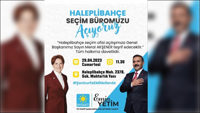 Meral Akşener Şanlıurfa’ya Geliyor