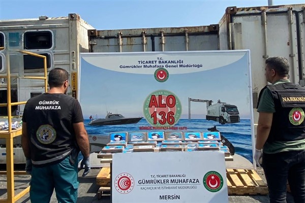 Mersin Limanı’nda 59 kilogram uyuşturucu ele geçirildi